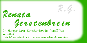 renata gerstenbrein business card